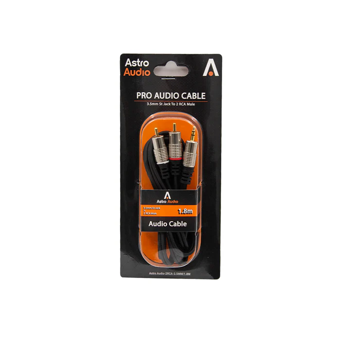 Astro Audio 3.5mm St Jack To 2 RCA (1.8m)