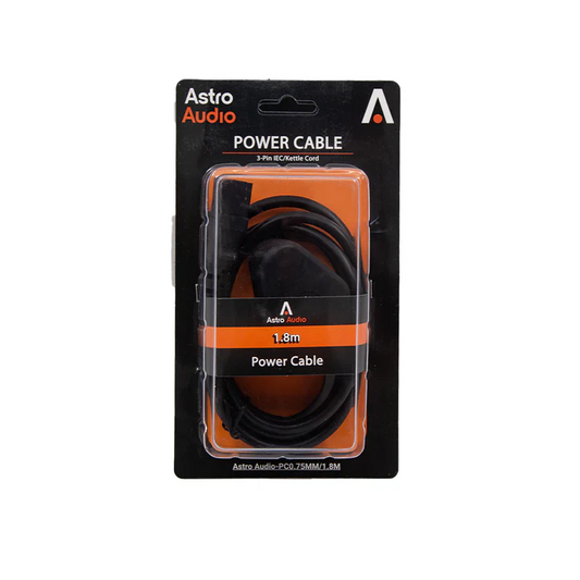 Astro Audio-1.8m Power Cable 3-Pin IEC/Kettel Cord