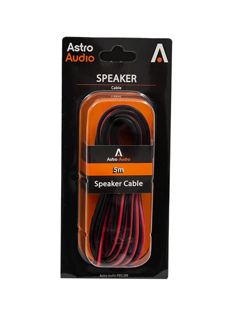 Cabo de alto-falante vermelho/preto Astro Audio de 5 m