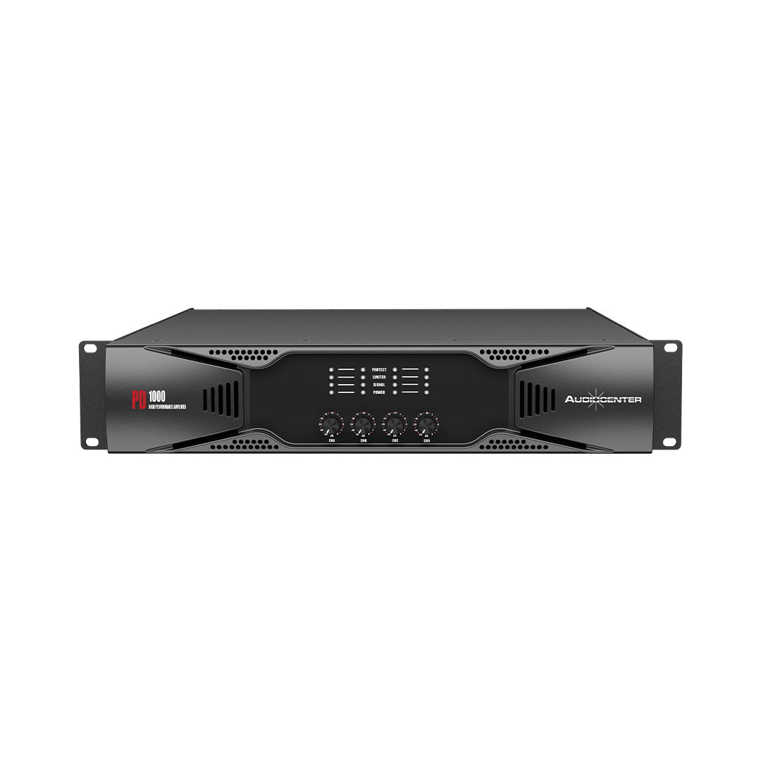 Audiocenter PD1000 Professioneller 4-Kanal-Leistungsverstärker