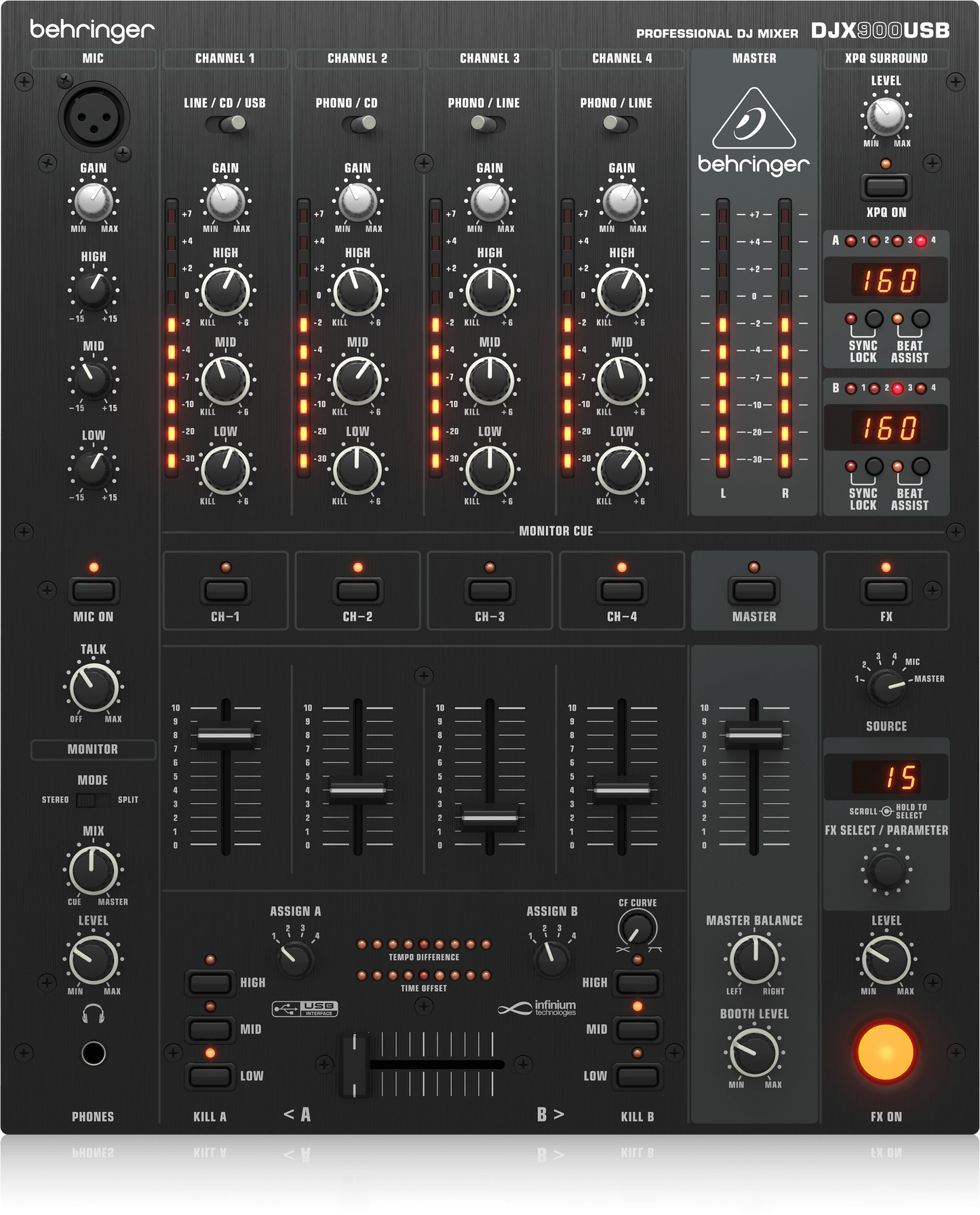 Behringer DJX900 5 Channel DJ Mixer