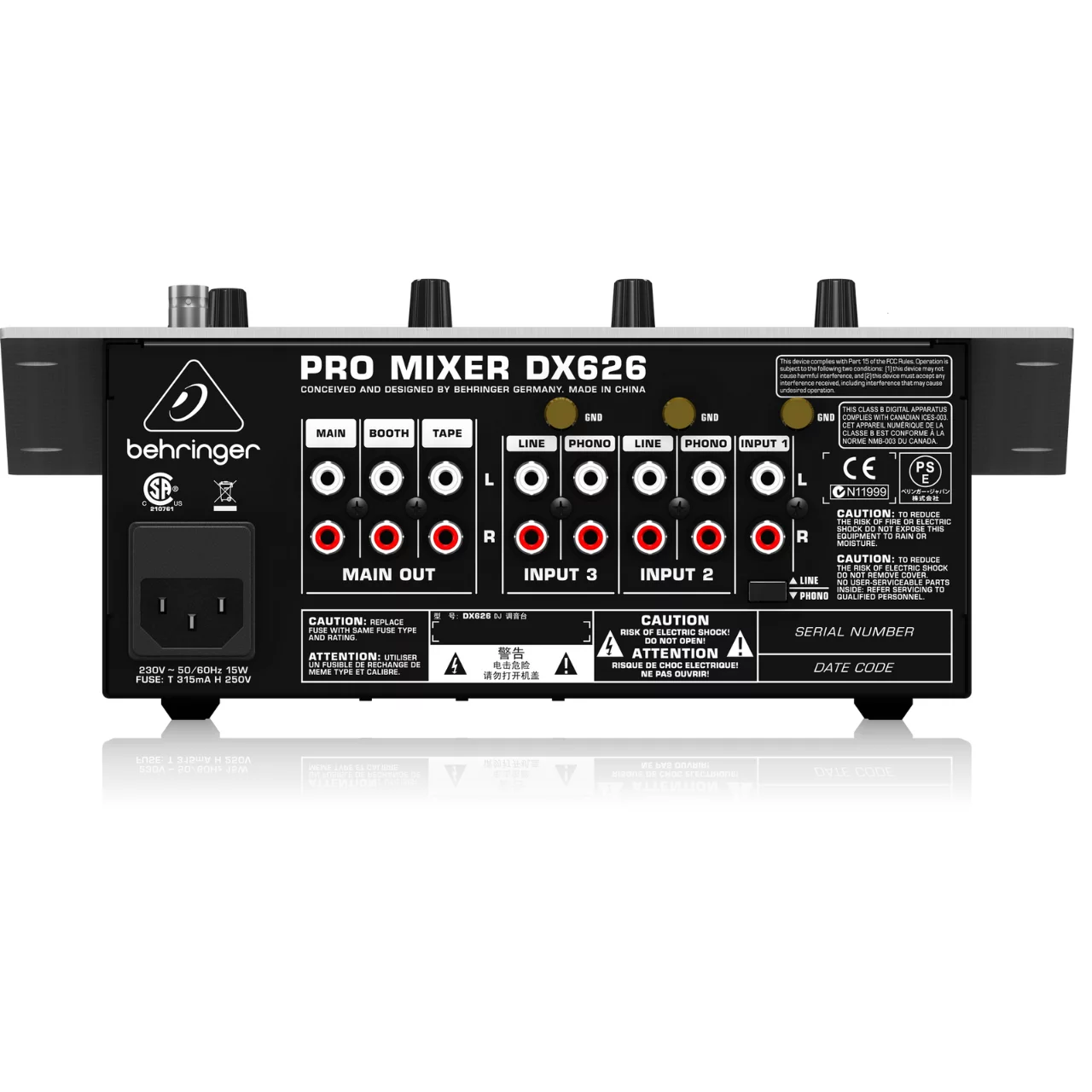 Behringer DX626 3-Channel DJ Mixer