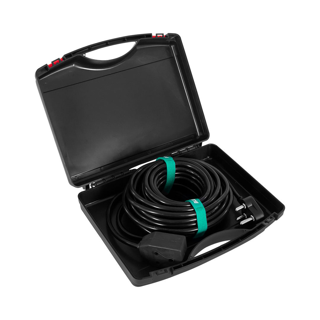 Hybrid Mains Extension 2.5MM 15M W/LED 15A, M type