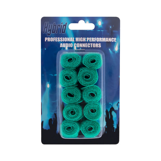 Hybrid 250mm Cable Strap 10PCS - Green