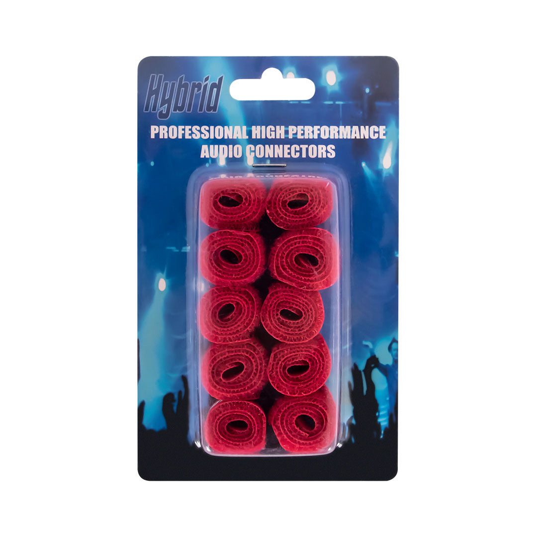 Hybrid 250mm Cable Strap 10PCS - Red