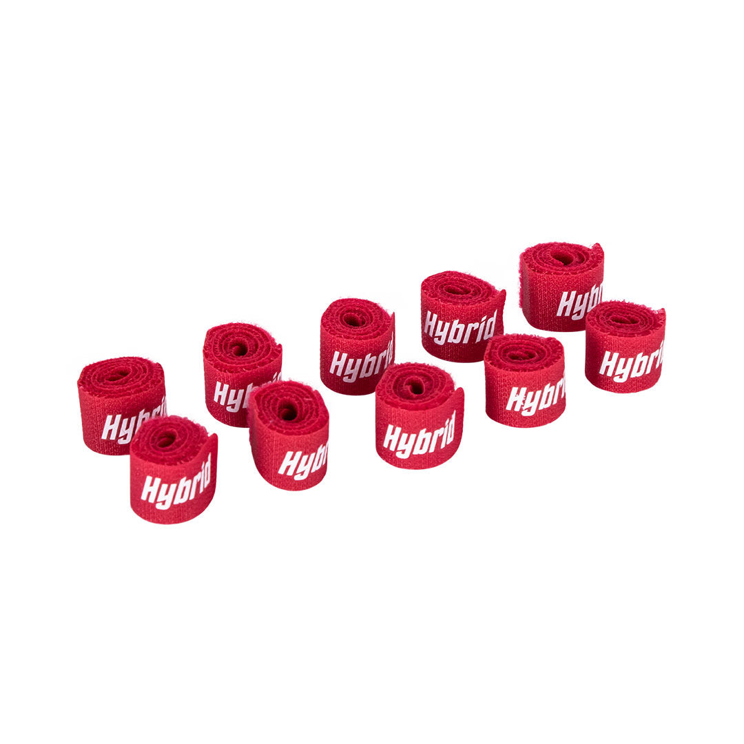 Hybrid 250mm Cable Strap 10PCS - Red