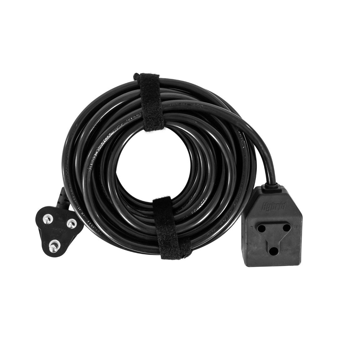 Hybrid Mains Extension 2.5MM 10M W/LED 15A, M type