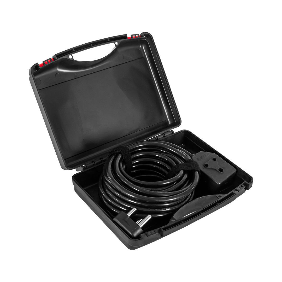 Hybrid Mains Extension 2.5MM 10M W/LED 15A, M type