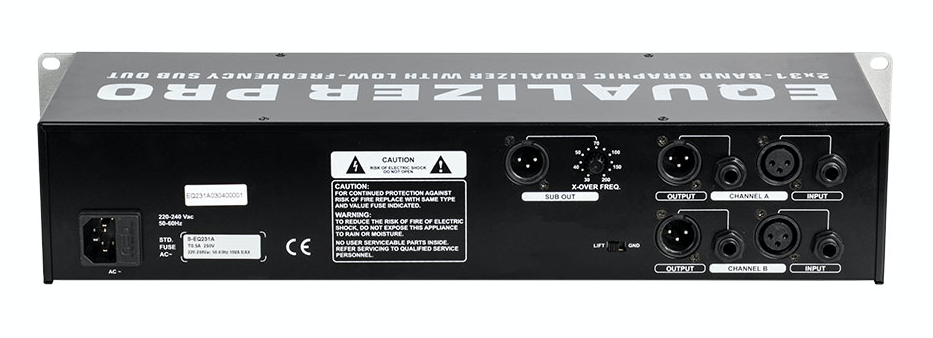 Hybrider 31-Band-Grafik-Equalizer S-EQ231A