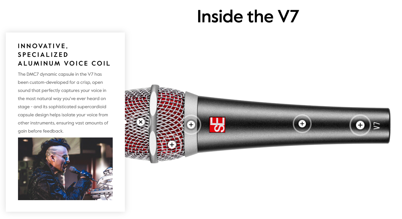 sE Electronics - V7 Cardioid Dynamic Microphone