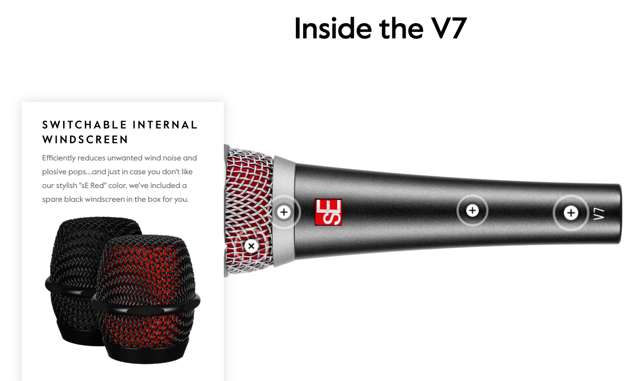 sE Electronics - V7 Cardioid Dynamic Microphone
