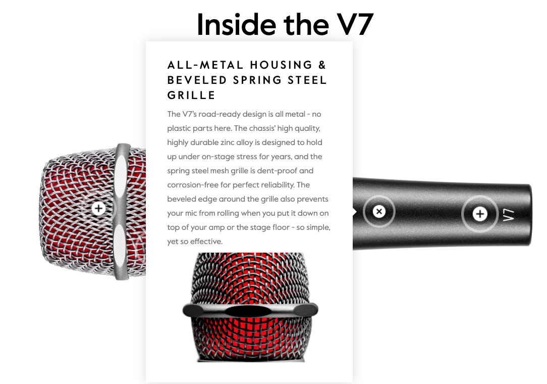 sE Electronics - V7 Cardioid Dynamic Microphone