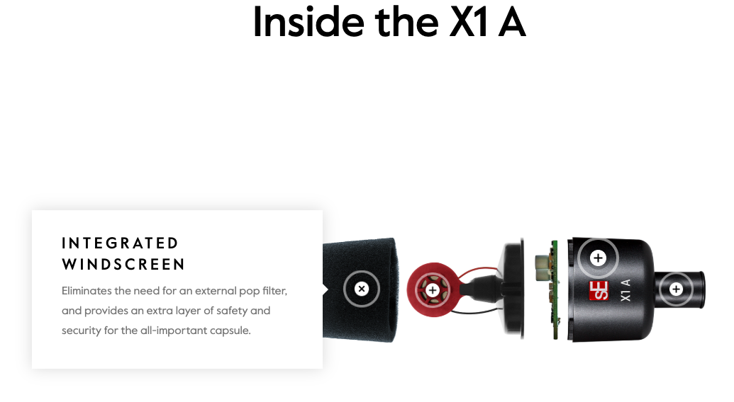 sE Electronics X1A Studio Condenser Microphone