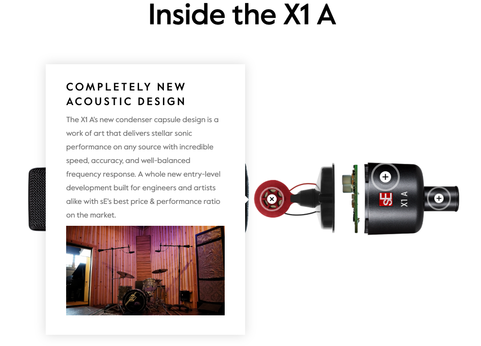 sE Electronics X1A Studio Condenser Microphone