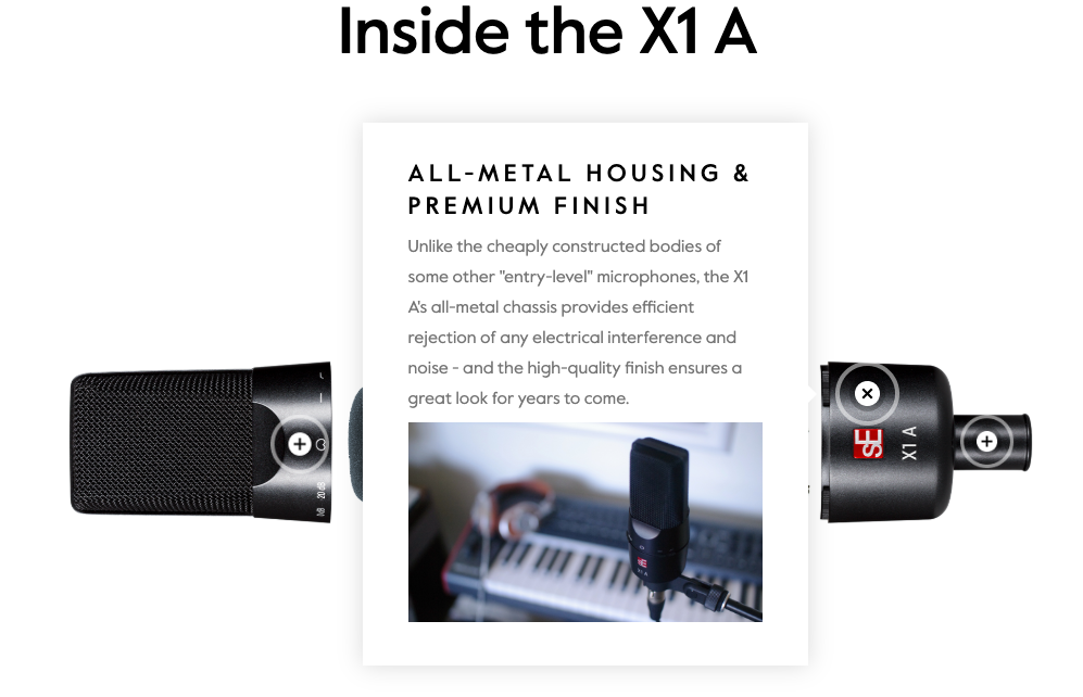 sE Electronics X1A Studio Condenser Microphone