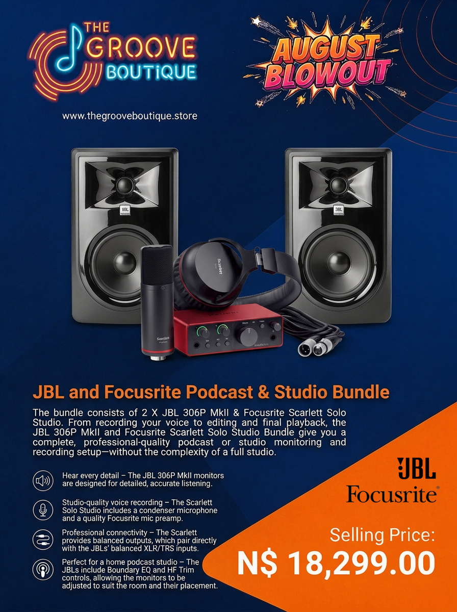 JBL and Focusrite Podcast & Studio Bundle