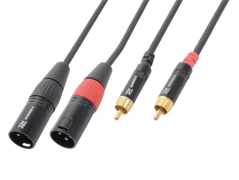 PDC CX66-3 2X XLR (M) – 2X RCA (M) 3M