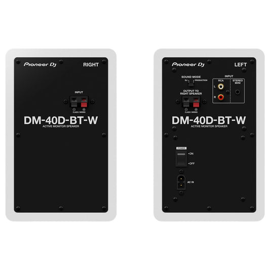 Pioneer DM-40D-BT 4" Digital Monitor (Pair) White