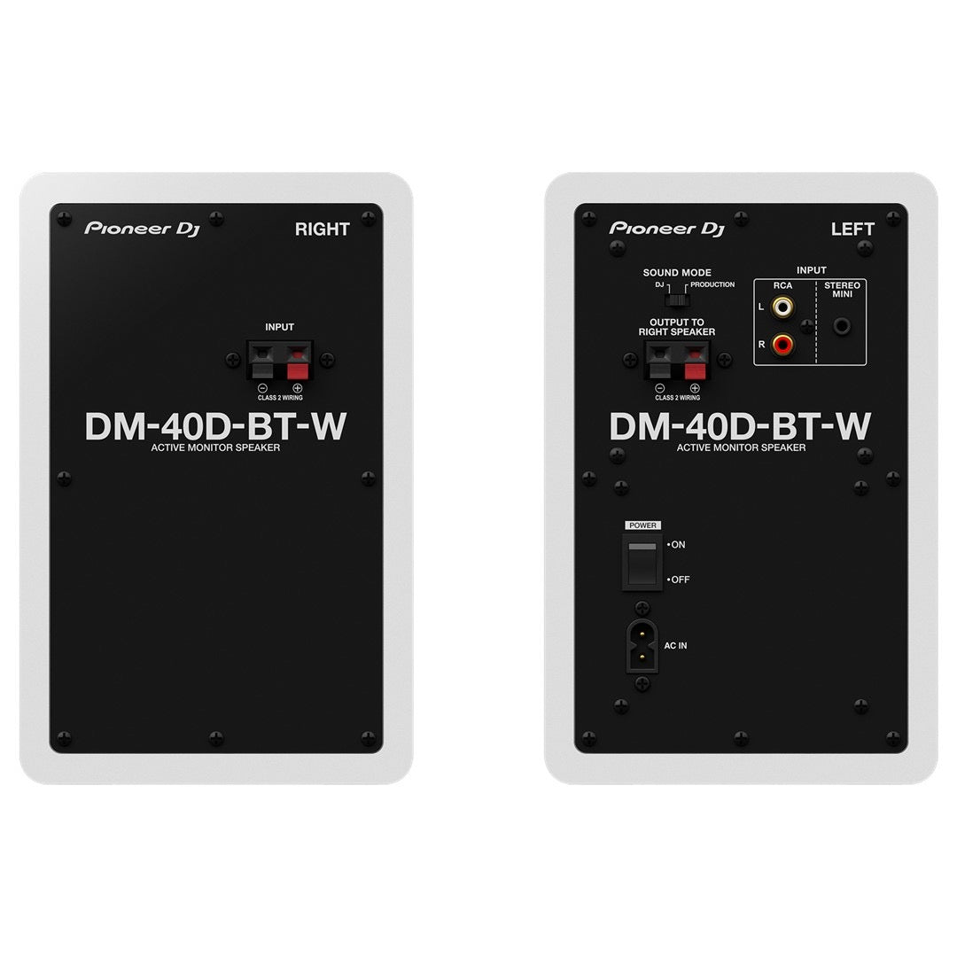 Pioneer DM-40D-BT 4" Digital Monitor (Pair) White