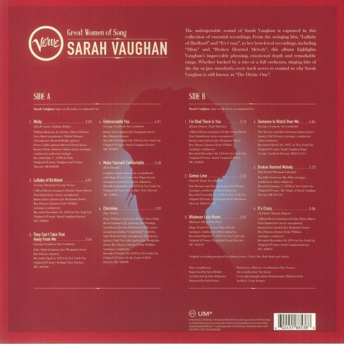Sarah Vaughan - Great Women Of Song