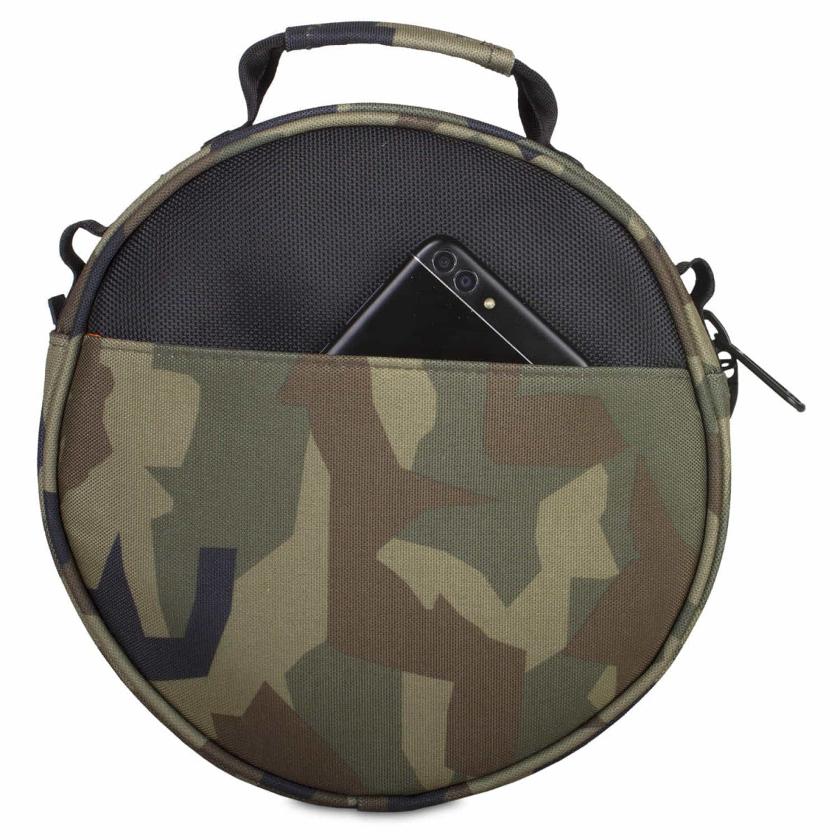 UDG Ultimate - Bolsa para fone de ouvido preta camuflada (laranja por dentro)