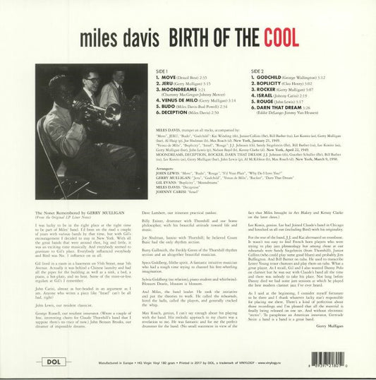 Miles Davis - Birth of the Cool Übersetzung