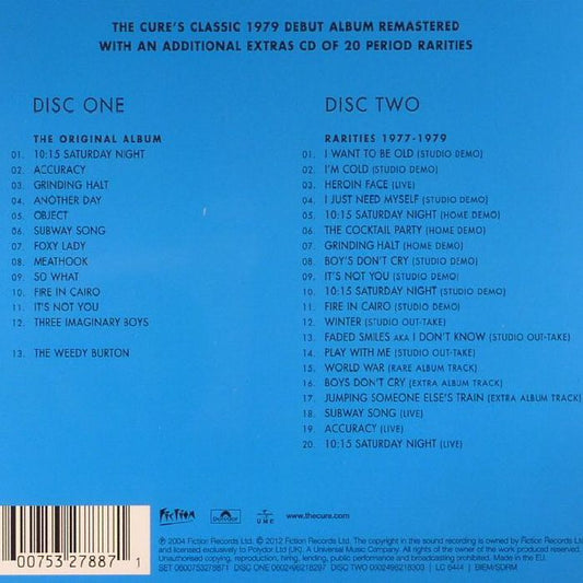 The Cure - Three Imaginary Boys (Remastered & Expanded )