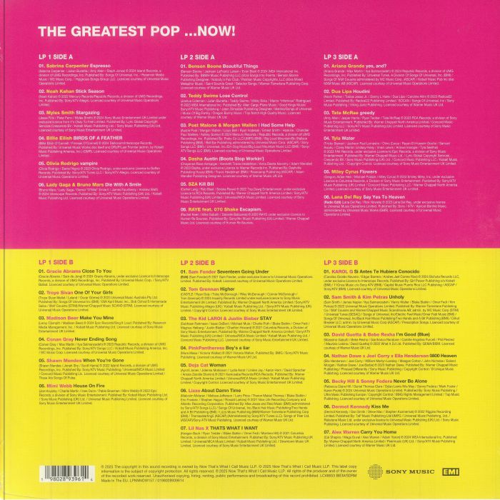 Various Artists - Now That's What I Call Pop! (3xLP)