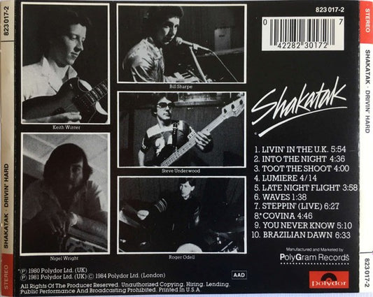 Shakatak- Drivin' Hard