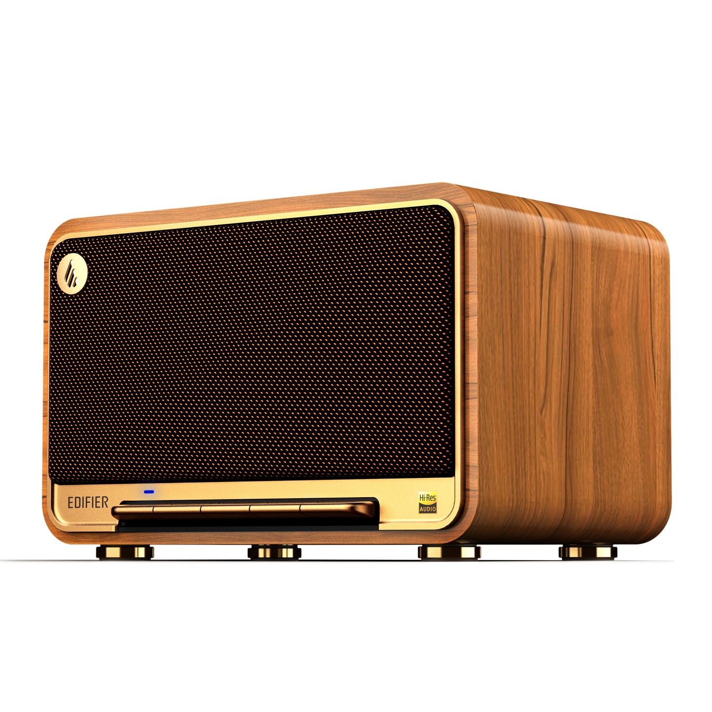Edifier D32 - Tabletop Wired & Portable Bluetooth Speaker (Classic Walnut)