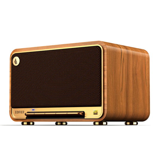 Edifier D32 - Tabletop Wired & Portable Bluetooth Speaker (Classic Walnut)