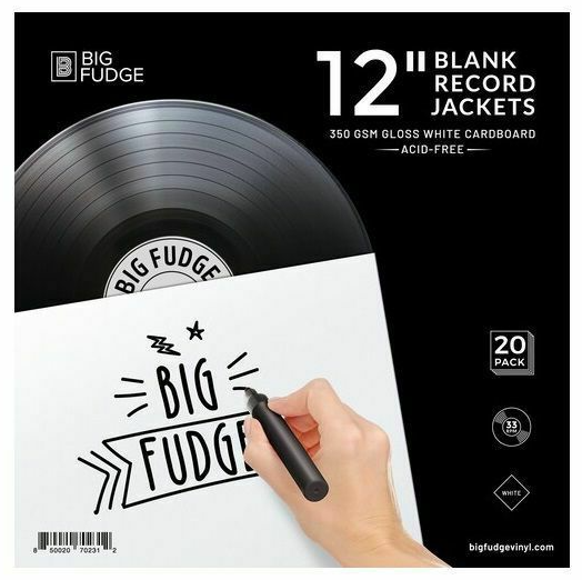 12" Vinyl Record 350gsm Cardboard Sleeves (pack of 20)