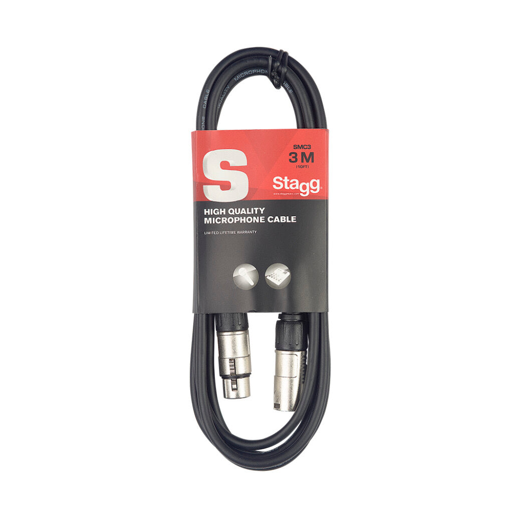 Stagg 3m XLR-XLR Microphone Cable (m/f)