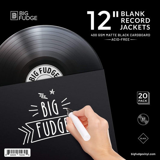 12" Vinyl Record 400gsm Cardboard Sleeves (pack of 20)