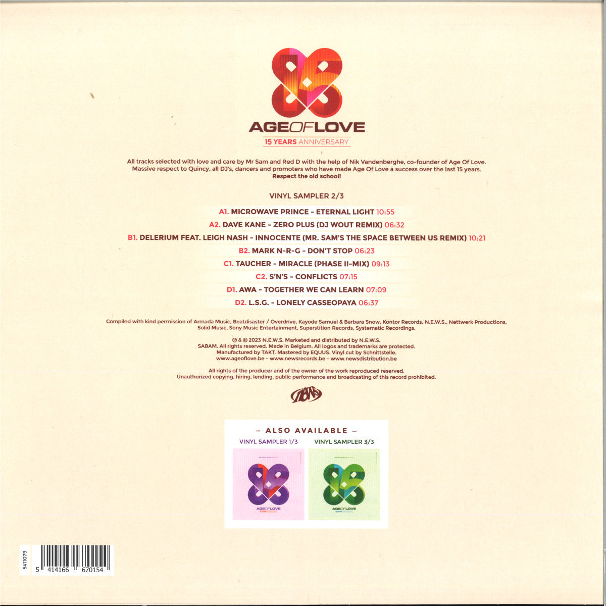 Various Artists - Age Of Love 15 Years Anniversary: 2/3