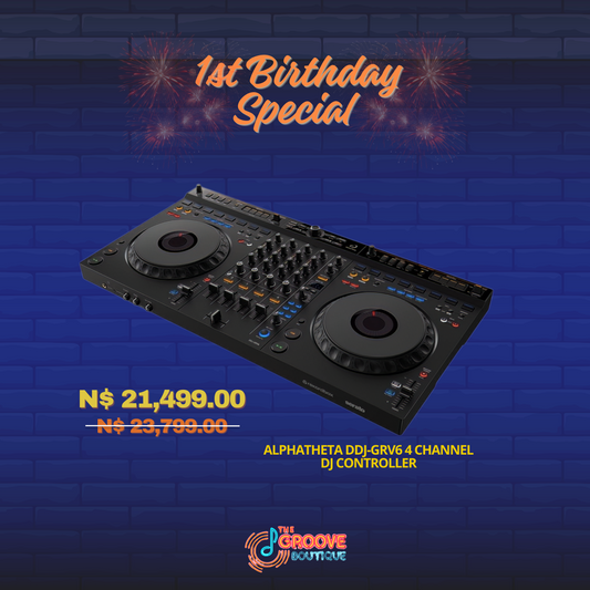 Controlador de DJ de 4 canais AlphaTheta DDJ-GRV6