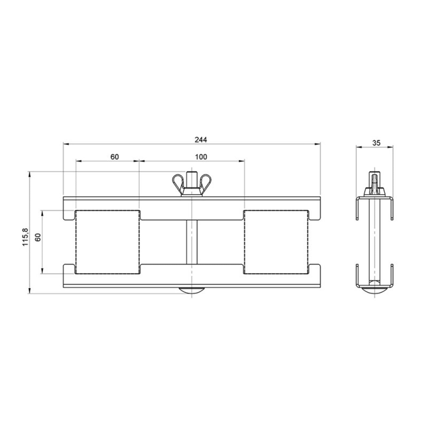 Alustage 2-Way Leg Clamp For SCA-07 [Enquire for Pricing]