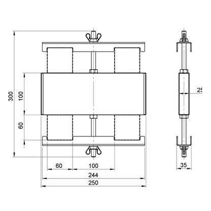 Alustage 4 Way Leg Clamp for SCA-07