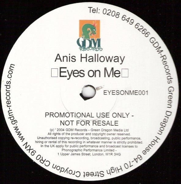 Anis Halloway -‎Eyes On Me