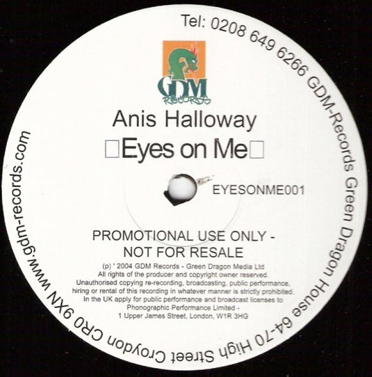 Anis Halloway -‎Eyes On Me