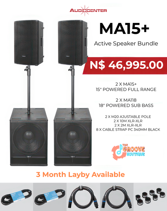 Audiocenter MA15+ Active Speaker Bundle