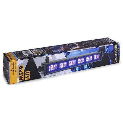 Beamz BUV63 LED Bar 6x 3W UV