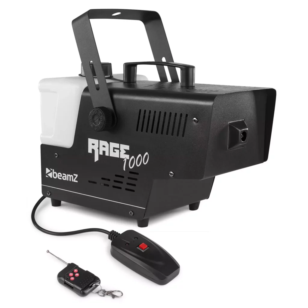 Beamz Rage1000 Smoke Machine 1000W Wireless Remote