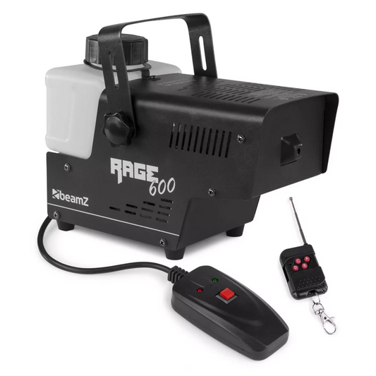 Beamz Rage600 Smoke Machine 600W Wireless Remote