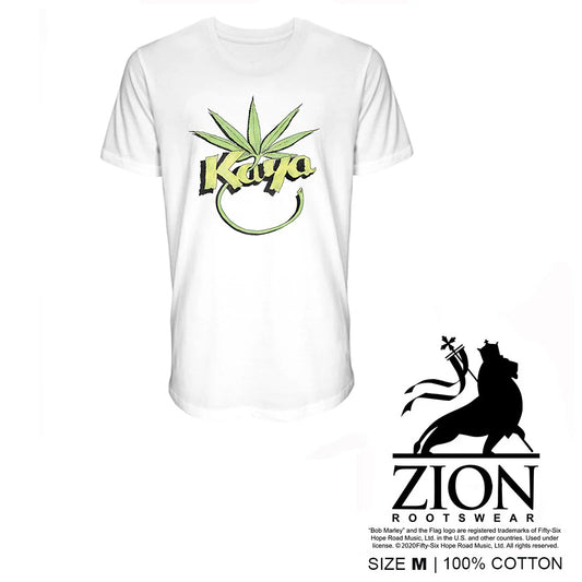 Bob Marley - Kaya Leaf White Unisex Tshirt