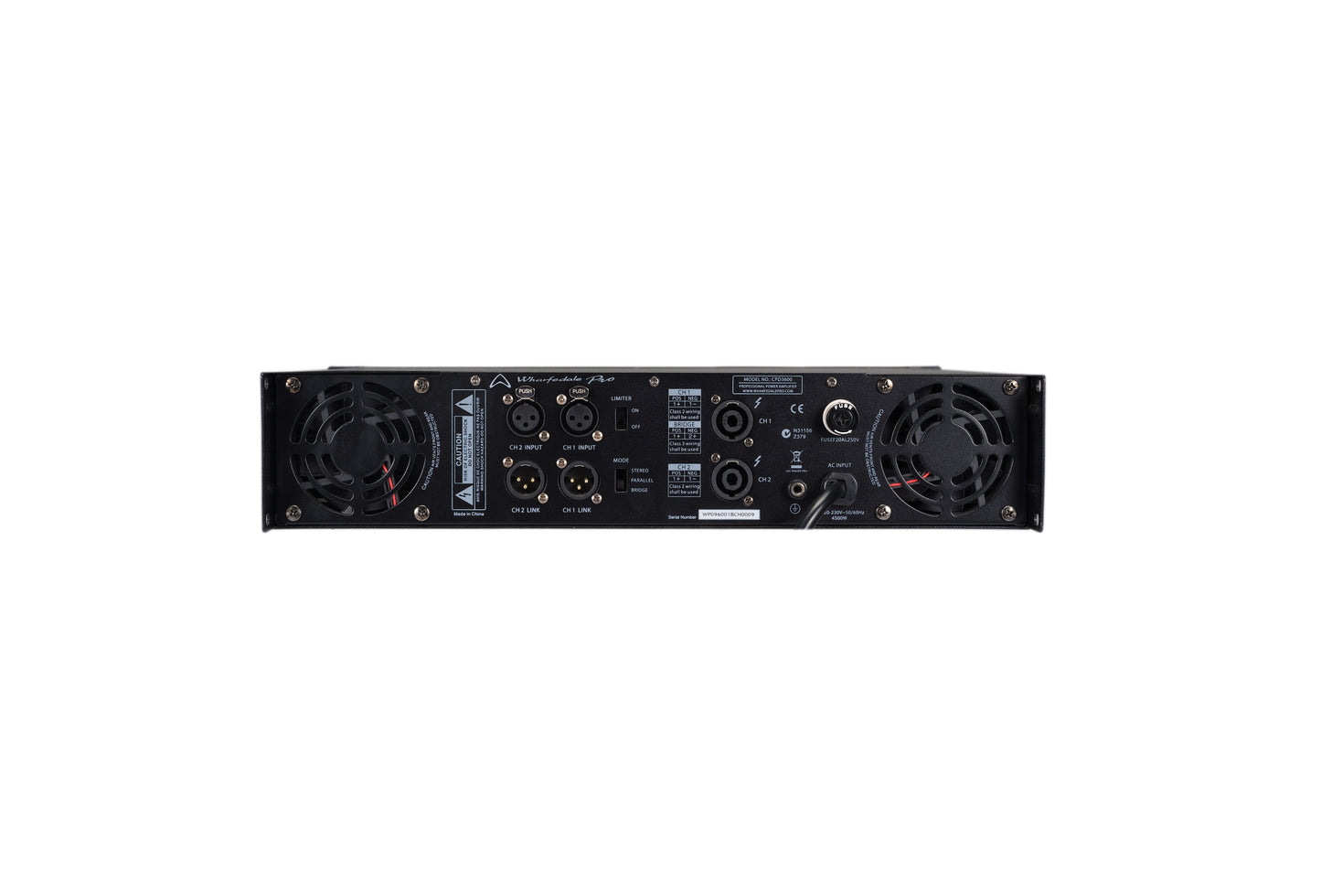 Wharfedale Pro CPD3600 Amplifier 2 x 1300w [Enquire for Pricing]