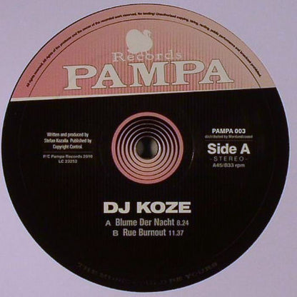 DJ Koze - Blume Der Nacht/Rue Burnout