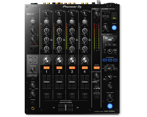 Pioneer DJM-750MK2 (mixer de DJ de desempenho de 4 canais)