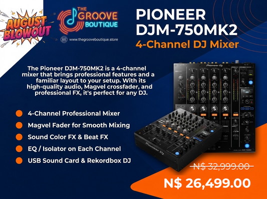 Pioneer DJM-750MK2 (4-channel performance DJ mixer)