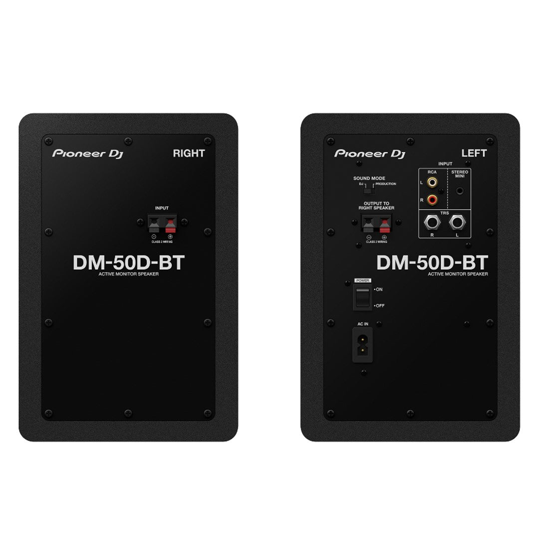 Pioneer DJ DM-50D-BT 5” Desktop Monitor System with Bluetooth (Pair)